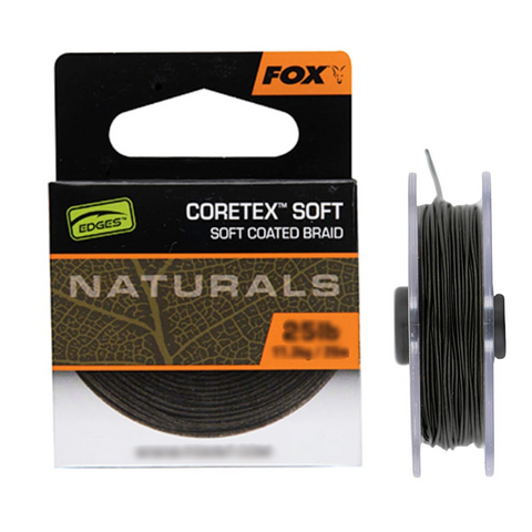 Hooklink - Fox Naturals Coretex Soft coated Braid 25lbs 20m