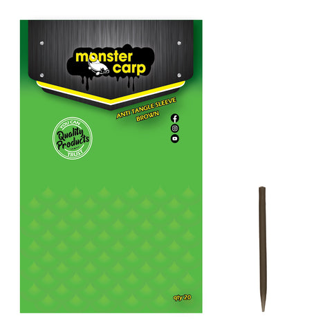 Anti tangle sleeves Brown - Monster Carp