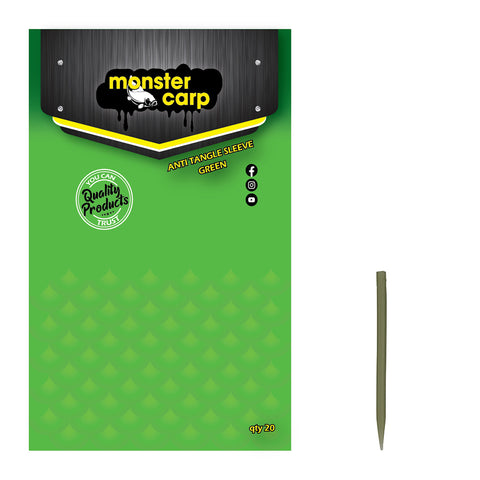 Anti tangle sleeves Green - Monster Carp