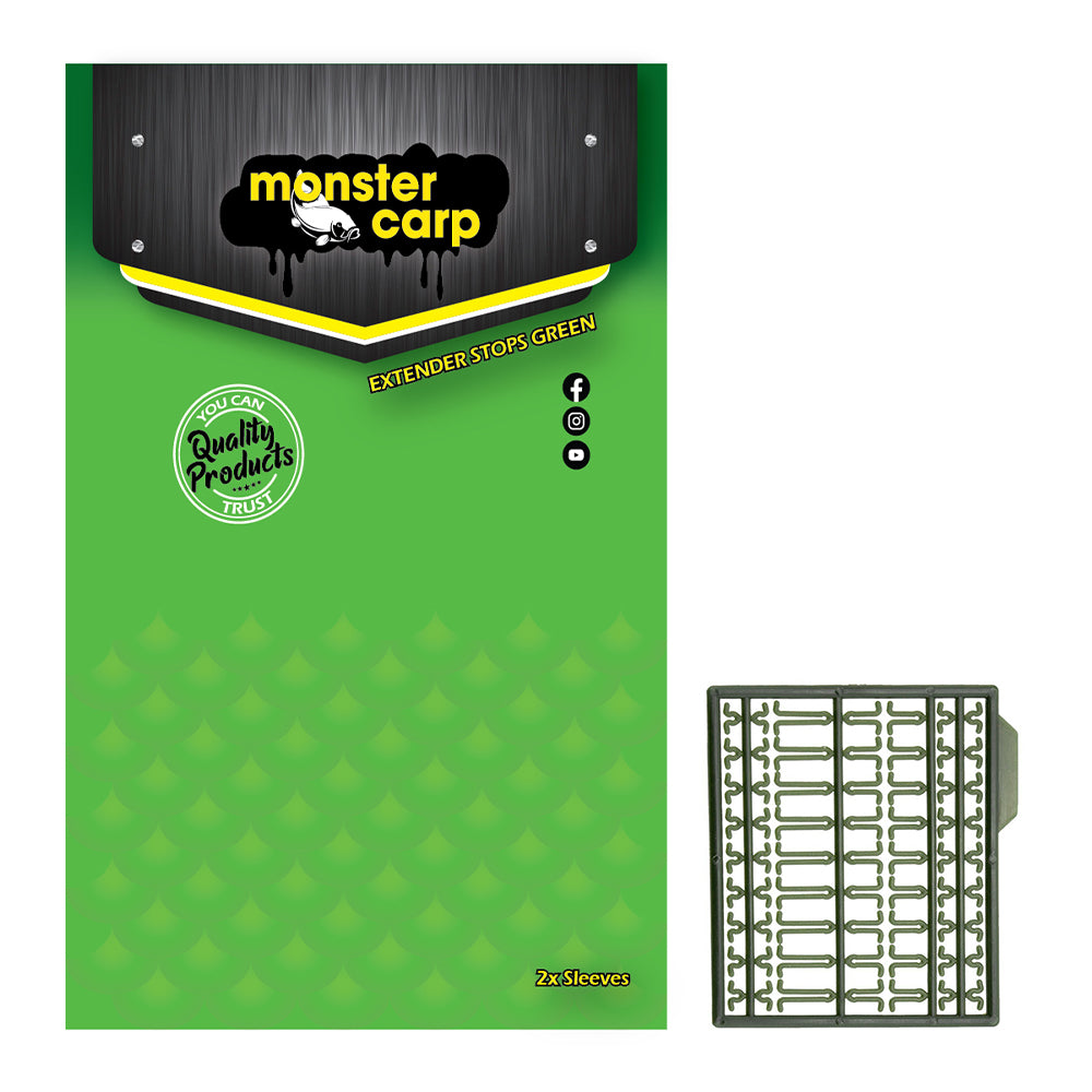 Bait Stops Extender Green - Monster Carp